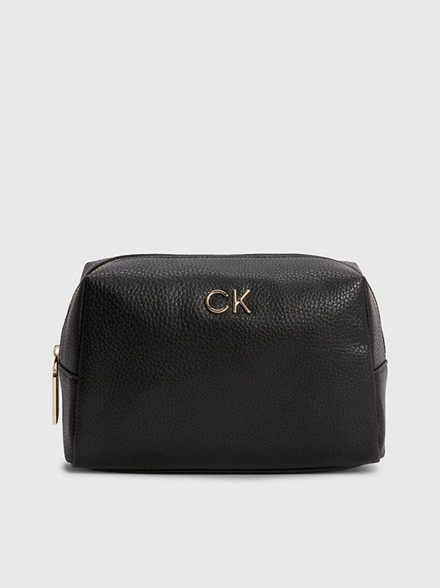 Calvin Klein USA Recycled Makeup Womens Bag Black 9027165-NO